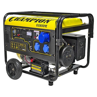 Генератор GG6501E+ATS 5/5,5кВт., OHV,16 л.с., 25л., 2,5 л/ч.,12V Champion GG6501E