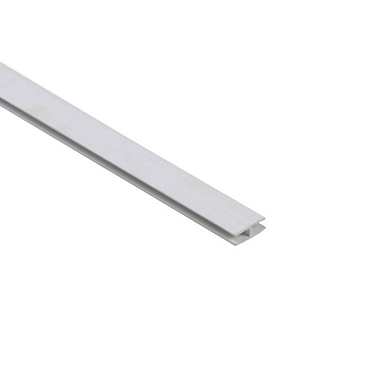 Профиль ПВХ Н-4 пепел соединительный (56) El-mech-plast (1шт=2м.п) RU 20197