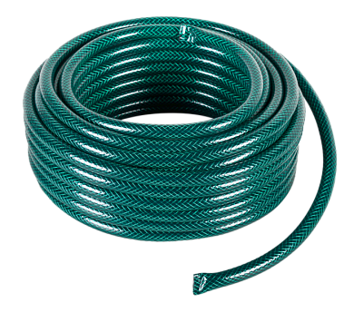 Шланг поливочный ПВХ, трёхслойный армированный 1/2, зелёный 25м Вихрь 73/7/2/13