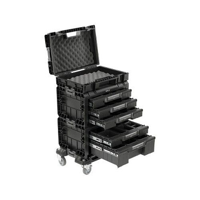 Тележка 4-х сегментная со съемными ящиками 507х326х745 мм S12 Yato YT-09191