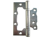 Петля 100 мм универсальная неврезная, белый цинк (50 шт в коробе) Starfix (неразъемная) SMP-36556-50