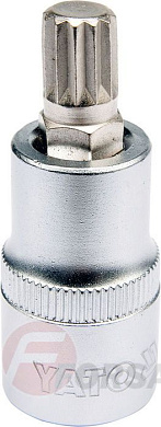 Головка-бита 1/2'' Spline M10 L55 мм. Yato YT-04343