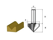 Фреза пазовая д/V-об.12,7х15,9х8х32х2Т Makita D-10752