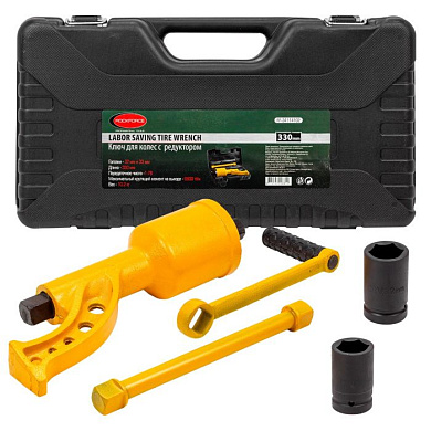 Гайковерт ручной с редуктором, головки 32-33 мм, L330 мм, передаточное число 1:78, 6800 Н/м RockForce RF-34114102