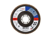Круг лепестковый 115х22.2 мм K120 конический STANDARD FOR METAL Bosch 2608603655