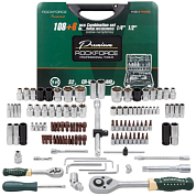 Набор инструментов 108+6 пр 1/4''&1/2'' 6-гр RockForce RF-41082-5 PREMIUM
