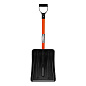 Лопата для уборки снега полипропиленовая, 275х365х790 мм, стальной черенок, Stels 61654
