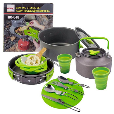 Набор посуды алюминиевой для кемпинга WMC TOOLS WMC-TRC-040