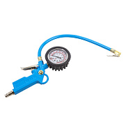 Пистолет для подкачки шин с аналоговым манометром и шлангом, 0-16bar, манометр заполнен глицирином ForceKraft FK-2370G
