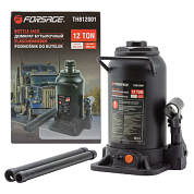 Домкрат бутылочный гидравлический двухштоковый ''Profi'' 12 т с клапаном, 242-598 мм Forsage F-TH812001(DS)