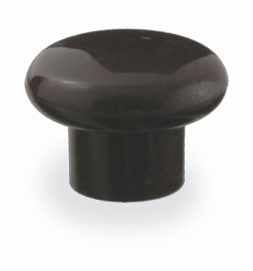 Ручка меб. кнопка пластик. PK01/K1 черный матовый AKS 87058