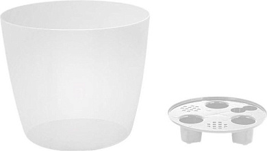 Горшок для цветов InGreen Vienna Orchid, 2л круглый, "Прозрачная вода" Пластик Репаблик IG680510999