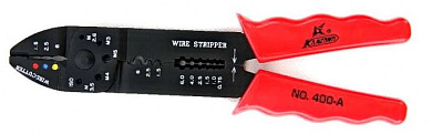 Универсальные зачистные клещи для обжима изолированных и не изолированных контактов Samurai 400-A