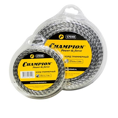 Корд для триммера, Tri-twist, 2.0мм, 15м (витой треугольник) Champion C7044