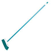 Щетка пластмассовая для подметания пола, 27 см, c черенком, 120 см, бирюзовая щетина, Home Palisad 935445