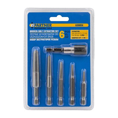 Набор экстракторов резьбы 6 пр Partner PA-63005E