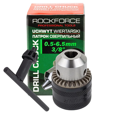 Патрон цанговый для дрели 0.6-6 мм, 3/8'' RockForce RF-G00529