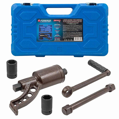 Гайковерт ручной с редуктором 1", головки 32, 33 мм, L270 мм, передаточное число 1:58, 4800 Н/м Forsage F-3411277 HS