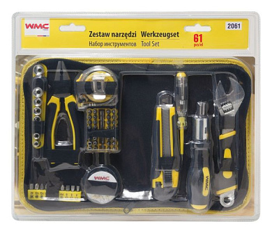 Набор инструментов 61 пр. 1/4'' WMC TOOLS WMC-2061