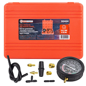 Тестер давления топлива и вакуума в наборе с резьбовыми адаптерами 8 пр ForceKraft FK-904G4