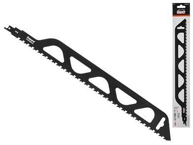 Пилка сабельная по кирпичу S 457 мм, 1 шт., 457 мм, полотно для сабельной пилы по газобетону, пропил прямой GEPARD GP0644-03