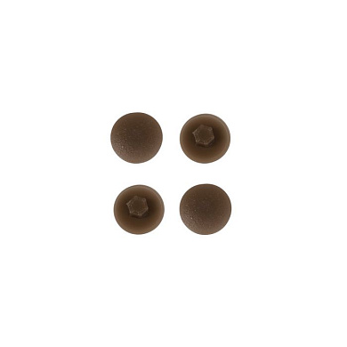 Заглушка пластик к конфирматам орех темный (13) (упак.-1тыс.шт.) PL 12468