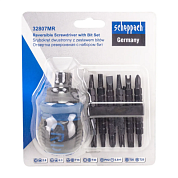 Отвертка реверсивная с набором бит Scheppach Sch-32807MR