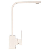 Смеситель для кухни, нержавеющая сталь, белый Wisent WP49-098-6-18