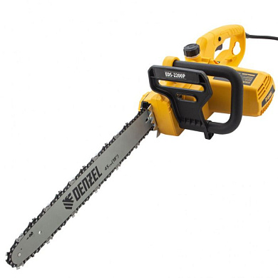 Пила цепная электрическая EDS-2200P, 2.2 кВт,поперечная, шина 45 см, шаг 3/8, паз 1.3 мм, 63 звена Denzel 95617