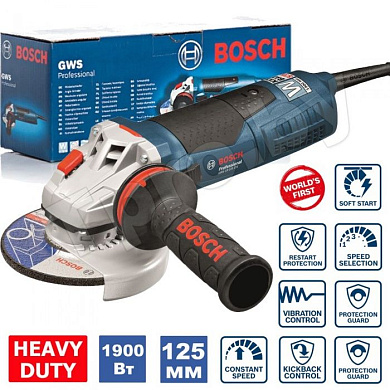 Угловая шлифмашина GWS 19-125 CIE Professional BOSCH (060179P002)
