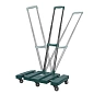 Тележка платформенная складная с телескопической ручкой и набором эластичных шнуров, г/п 180кг RockForce RF-L016