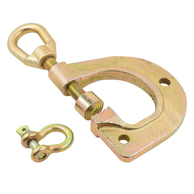 Захват для кузовных работ "струбцина" двухфункциональный, поперечное усилие 1 т, продольное 3 т ForceKraft FK-62507