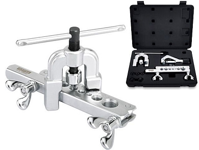 Набор для резки и двухсторонней развальцовки трубок 10пр. Toptul JGAI1002