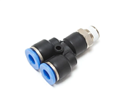 Фитинг Y-образный для пластиковых трубок 12 мм-наружная резьба 1/2'' RockForce RF-SPX12-04