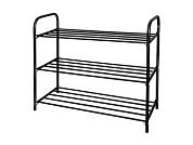 Этажерка для обуви Ника комфорт 3-х секционная, 590х330х790 мм, черный NIKA ЭТК3/Ч