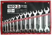 Набор ключей рожковых 6-32 мм 12 пр. CrV Yato YT-0381