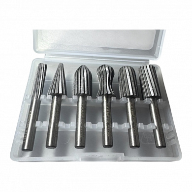 Набор шарошек металлических для обработки металла 13 мм 6 пр H-D HD-61711