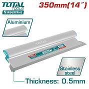 Шпатель-правило нерж. с алюм. ручкой 350 мм TOTAL THSCL01401