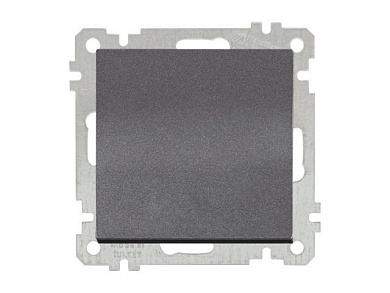 Выключатель 1-клав., скрытый, винт. зажим дымчатый, ELITRA, 10 A, 250 V, IP 20 Mutlusan 2270 401 0295