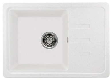 Мойка кухонная из мраморной крошки, белый, B15-18 Gerhans