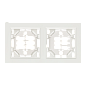 Минск Рамка 2-местная вертикальная белая EKF Basic ERM-G-312-10
