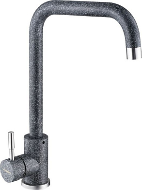 Смеситель для кухни, нержавеющая сталь, графит + сатин Wisent W4998-4-24C