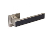 Ручка дверная АЛЛЮР АРТ "ЛАНА" SN мат.никель/темно-серое дерево, 868TSD ЗАЩИТ.ПЛЕНКА УЗК 13816