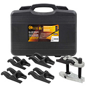 Съемник шаровых опор в комплекте со сменными ''губками'', зев 20, 22, 24, 27, 30 мм 5 пр FORSTIME FT-905T8