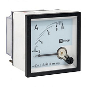 Амперметр AMA-721 аналоговый на панель (72х72) квадратный вырез 10А прямое подкл, EKF ama-721-10