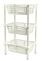 Этажерка с корзинками Krita 3-х секц LM (слоновая кость) BEROSSI АС 71033000