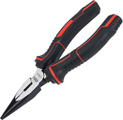 Длинногубцы "Deli" 155 мм, красный, черный