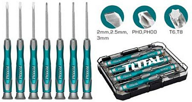 Набор прецизионных отверток TOTAL THT250726 (7 шт)