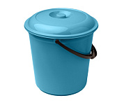 Ведро 15 л с крышкой, синее ИскраПласт ООО IS40019/2