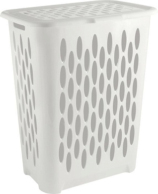 Корзина для белья Keeplex Light с откидной крышкой 37л 42,2×29×51,5см белое облако Пластик Репаблик KL180111048